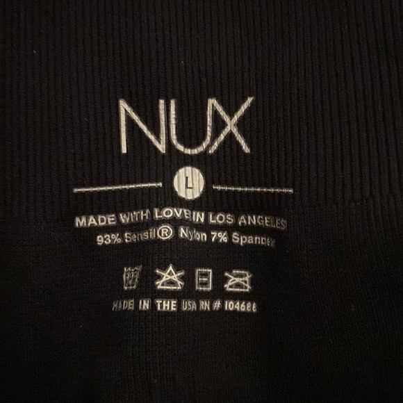 NUX Workout Active High Waisted Bike Short in Black size Large - Picture 7 of 9